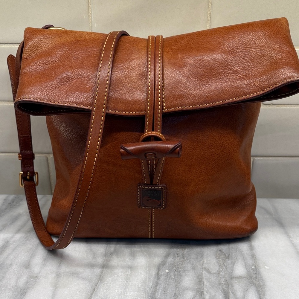 Dooney & Bourke Tan Leather Crossbody Bag